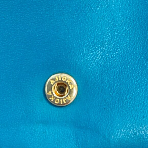 Yves Saint Laurent YSL Vintage Turquoise Compact Bifold Wallet - Preowned - Picture 7 of 13